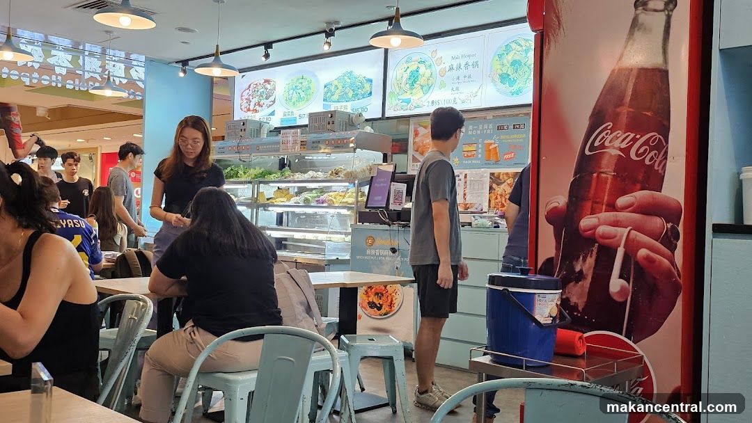 Restaurant Interior with Food Display