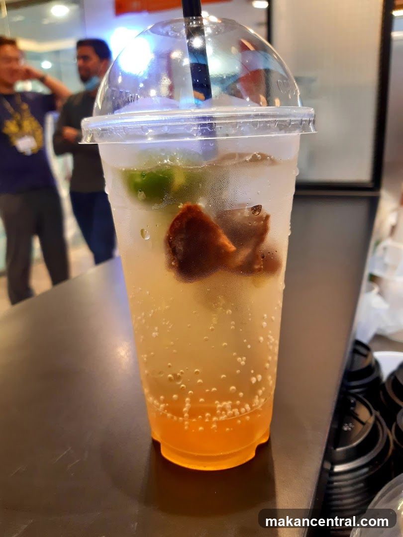 Beverage with Fruit and Ice