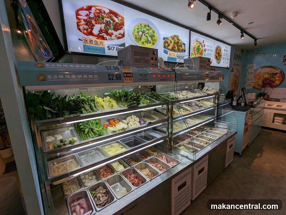 Hot Pot Ingredients Display