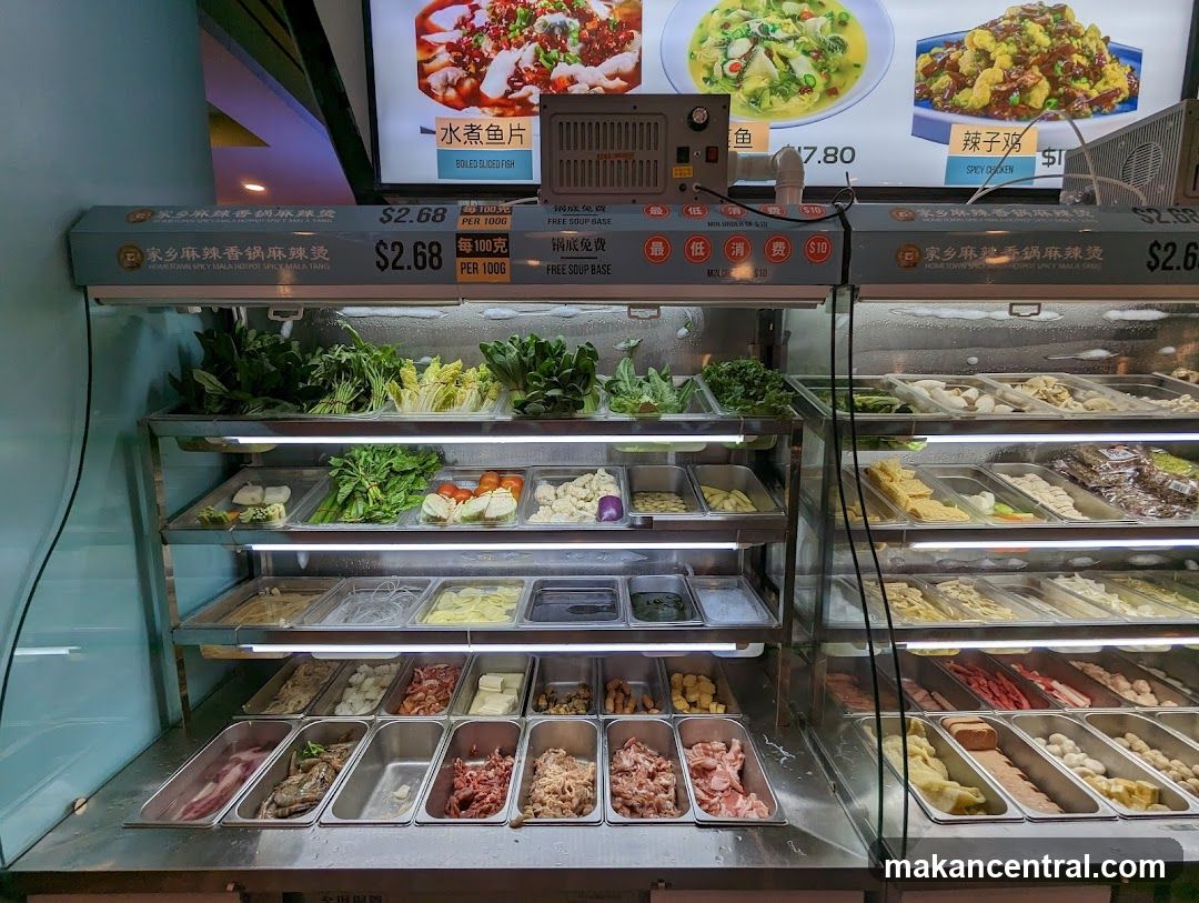 Hot Pot Ingredients Display