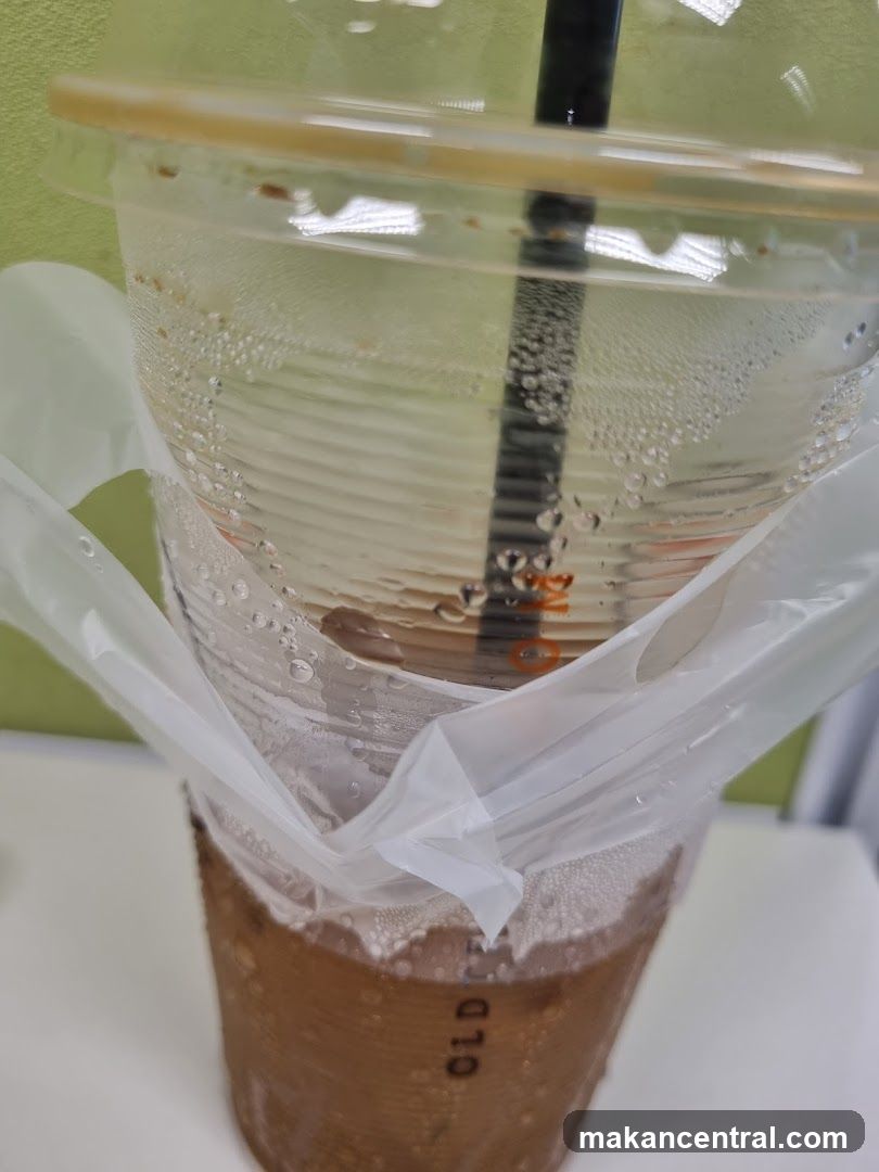 Iced Coffee in a Plastic Cup