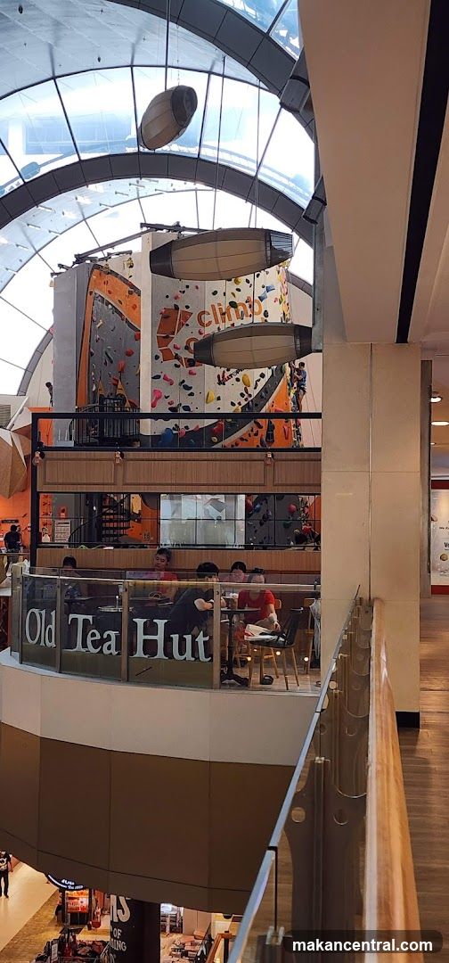 Indoor climbing wall and cafe