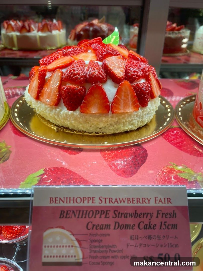 Strawberry Cream Dome Cake