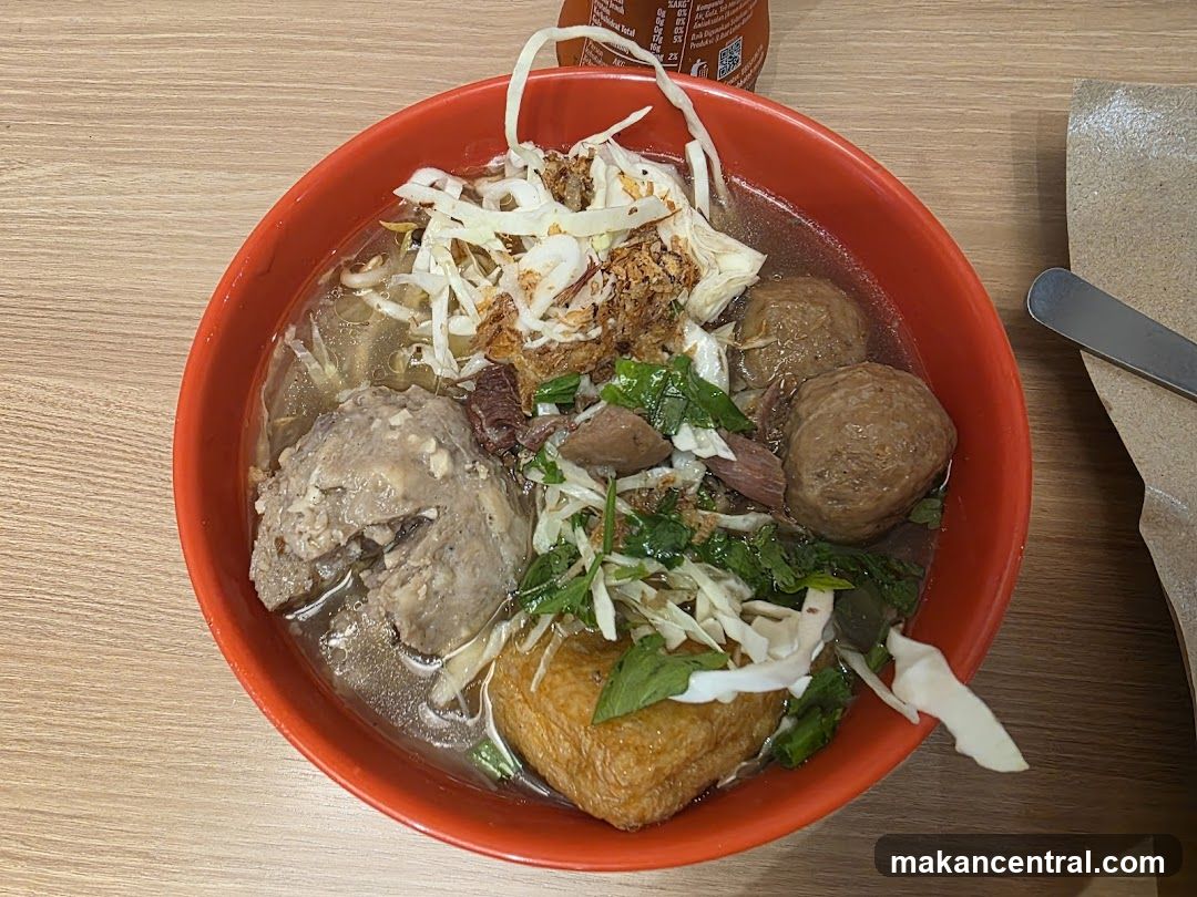 Bowl of Meatball Soup