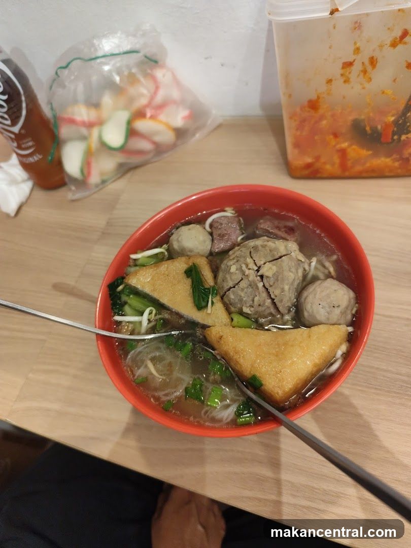 Bowl of Meatball Soup