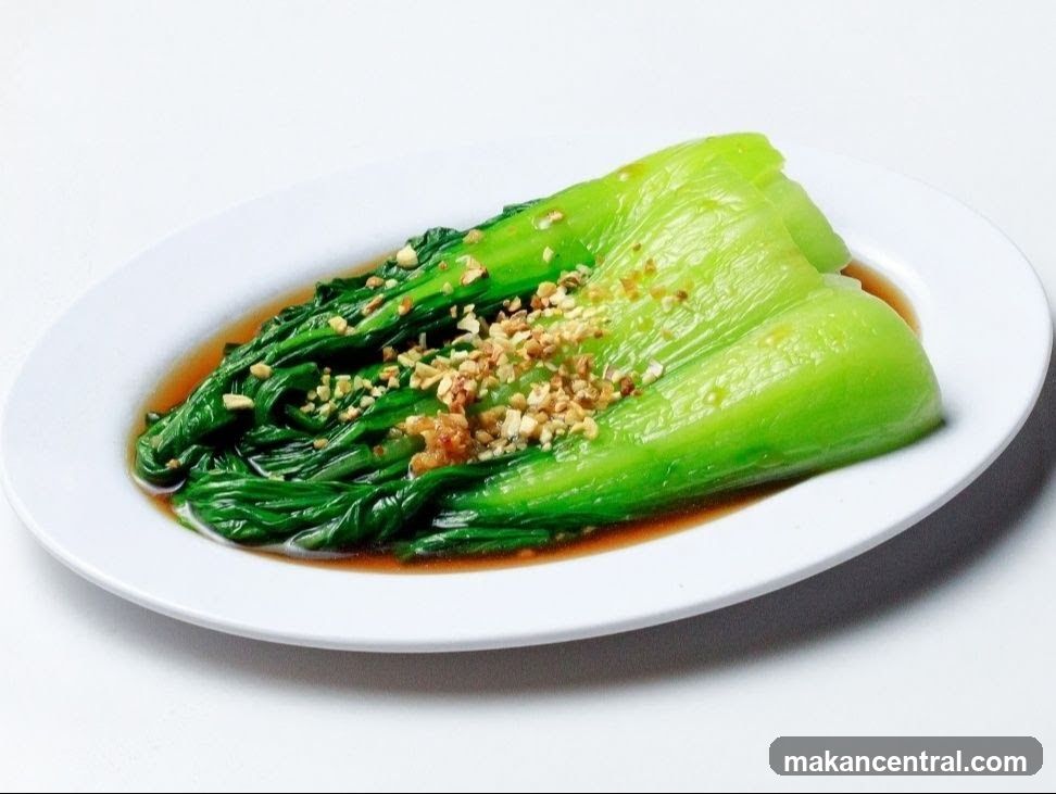 Steamed Bok Choy with Garlic