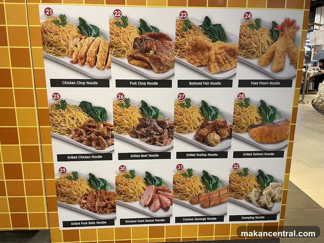 Noodle Menu