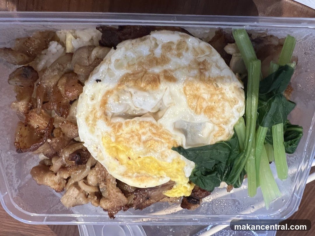 Takeaway Meal with Fried Egg