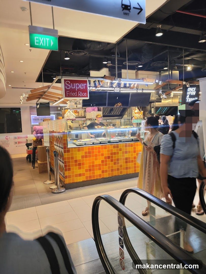 Food stall with signage