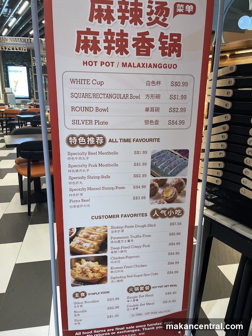 Hot Pot / Malaxiangguo Menu