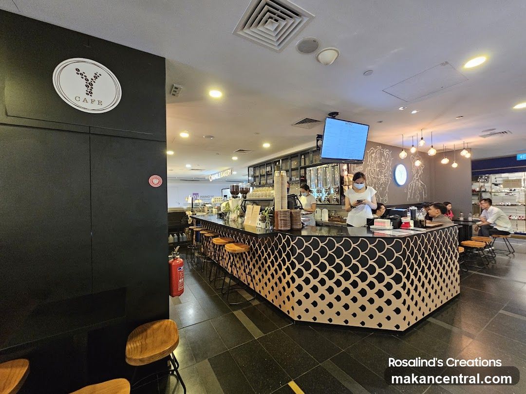 Cafe Interior with Bar and Seating