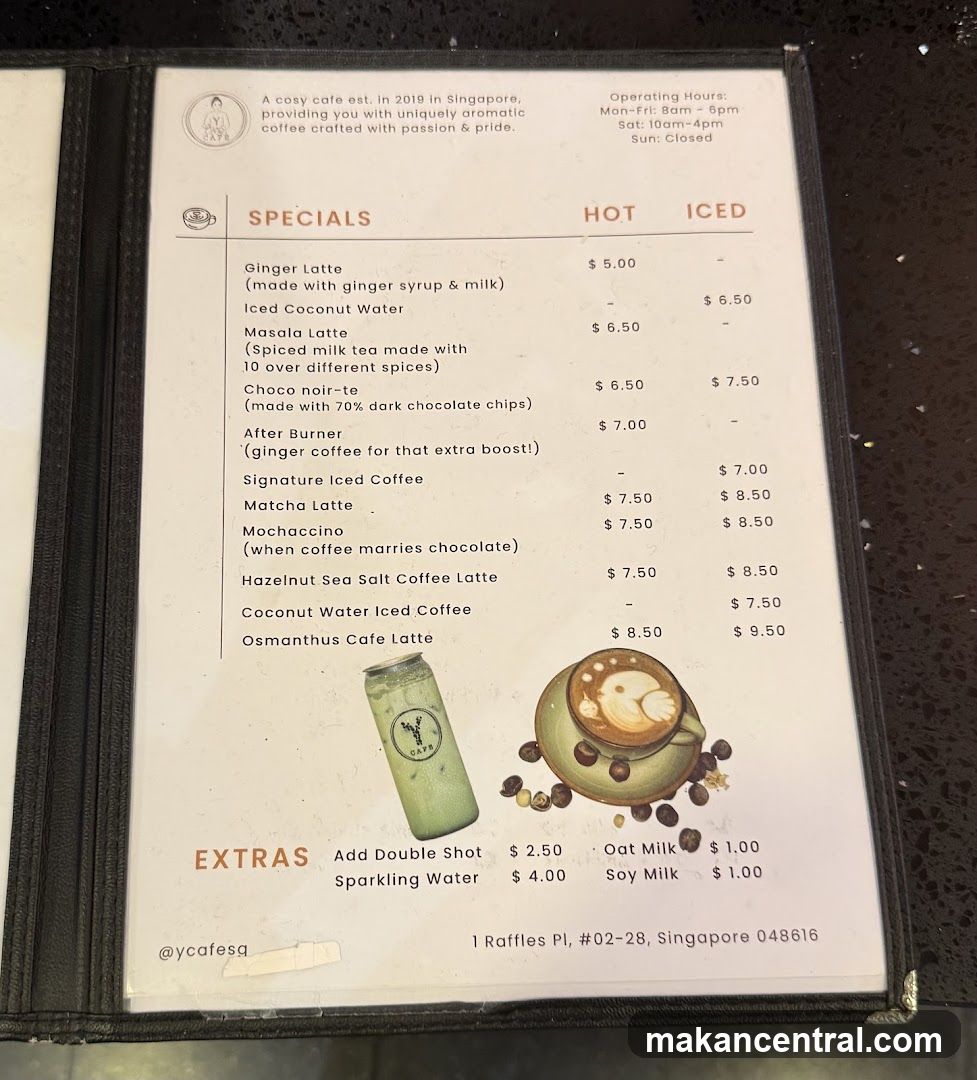 Cafe Menu
