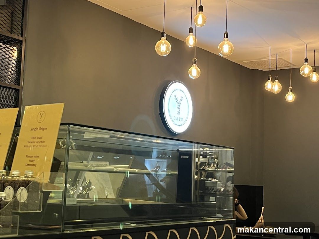 Cafe Interior with Display Case