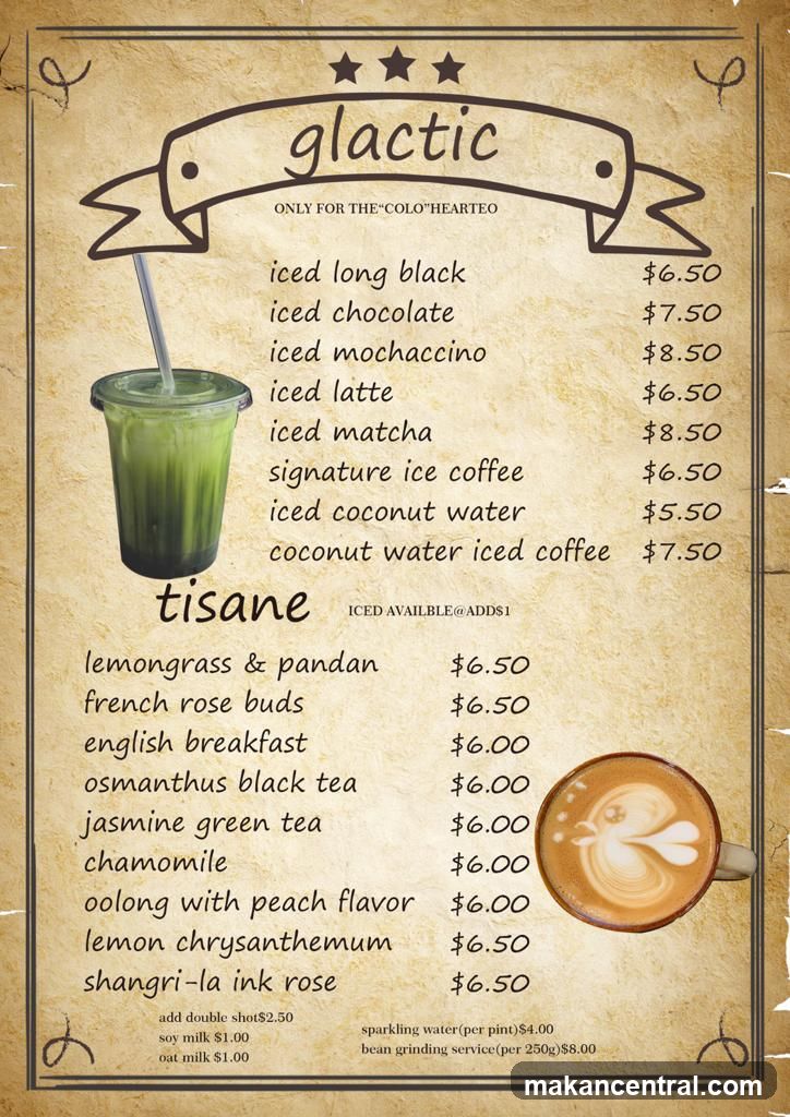 Glactic Menu