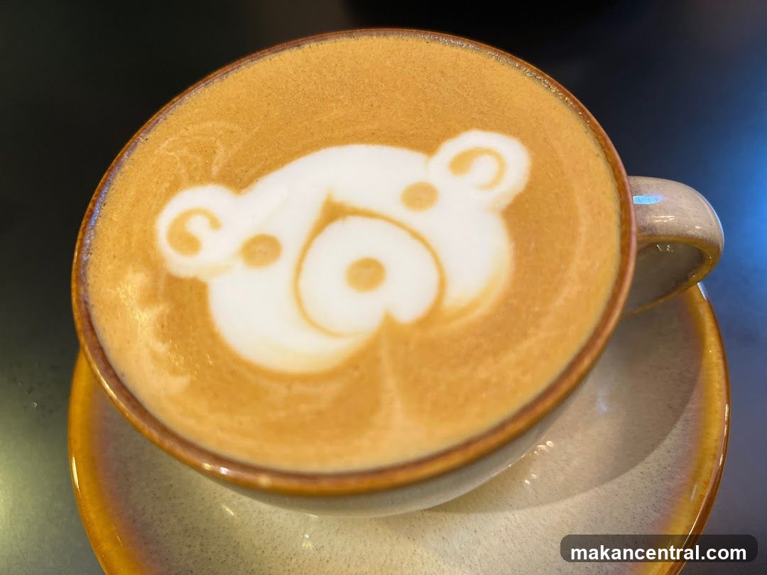 Latte with Bear Art