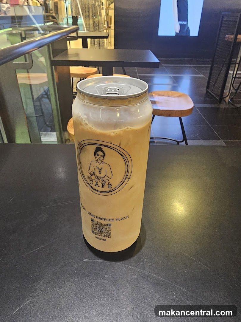 Iced Coffee in a Can-Shaped Cup