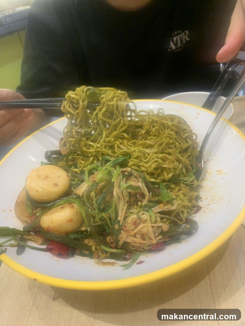 Noodles with Vegetables and Fish Balls