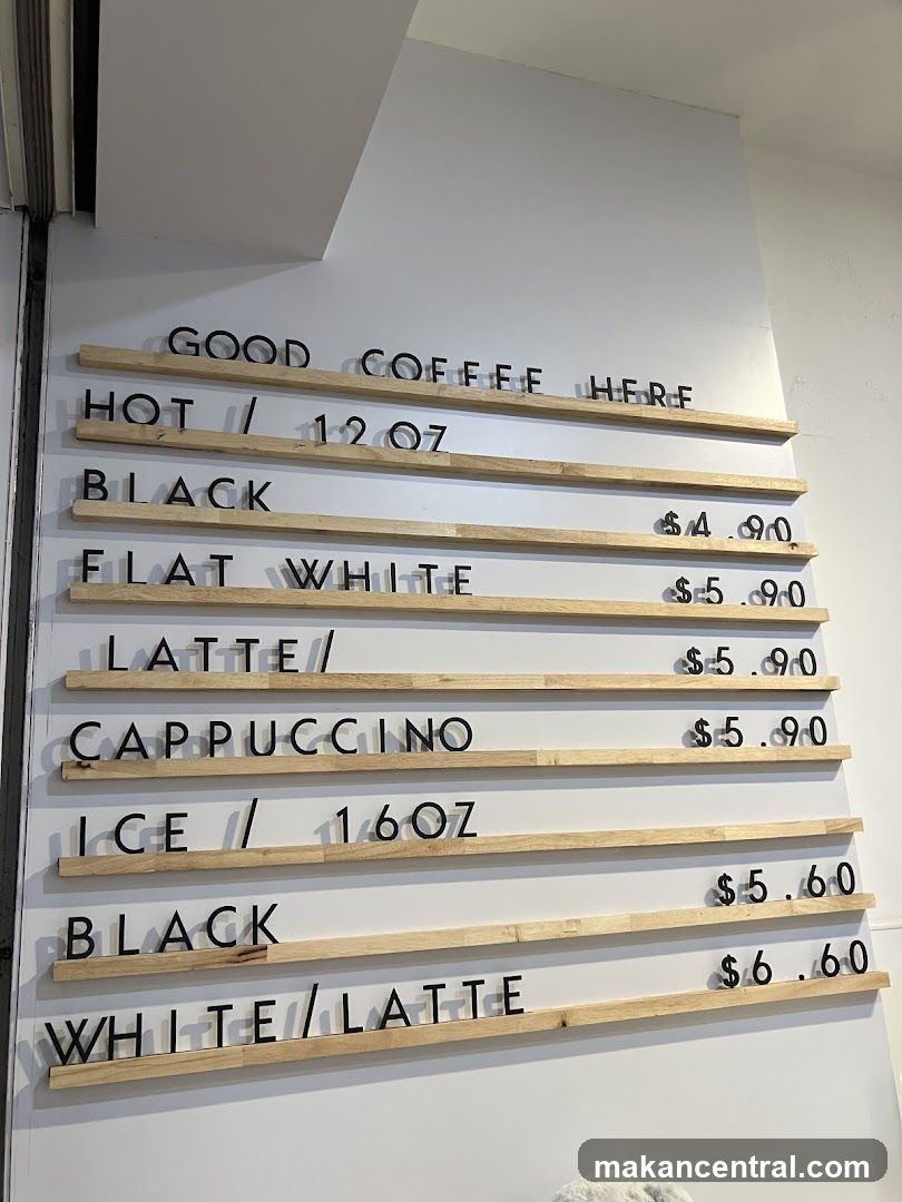 Coffee Menu