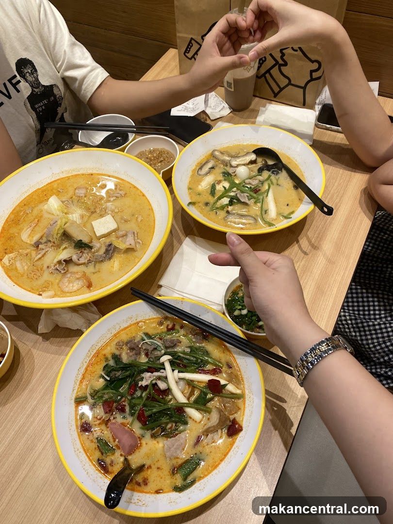 People enjoying a meal