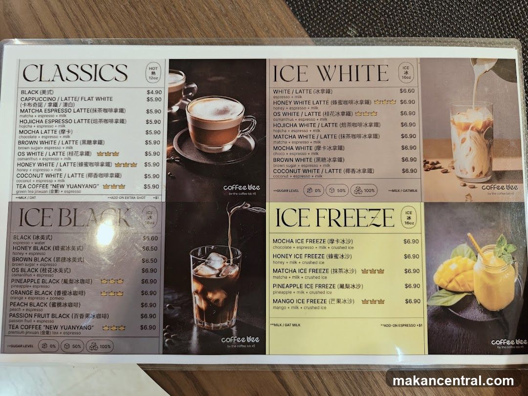 Coffee Menu