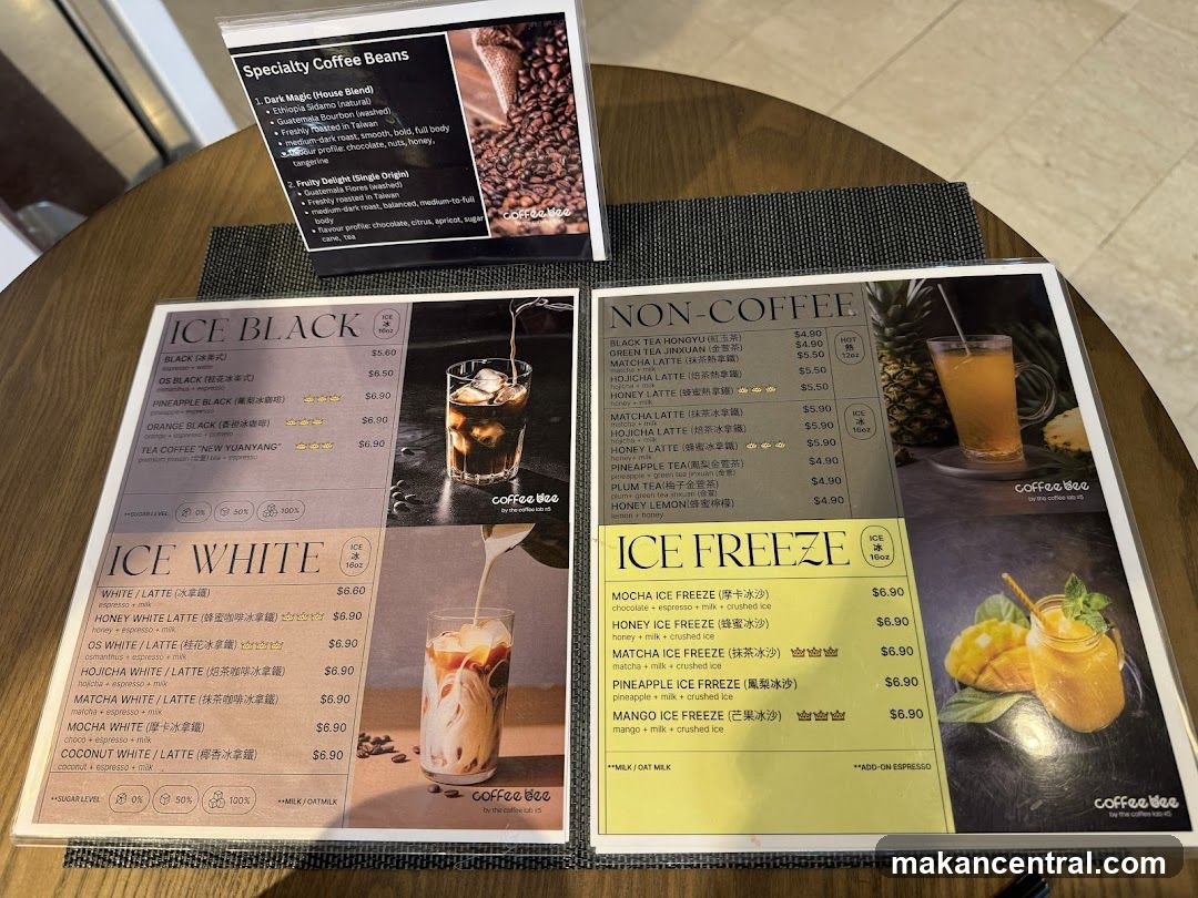 Coffee Bee Menu