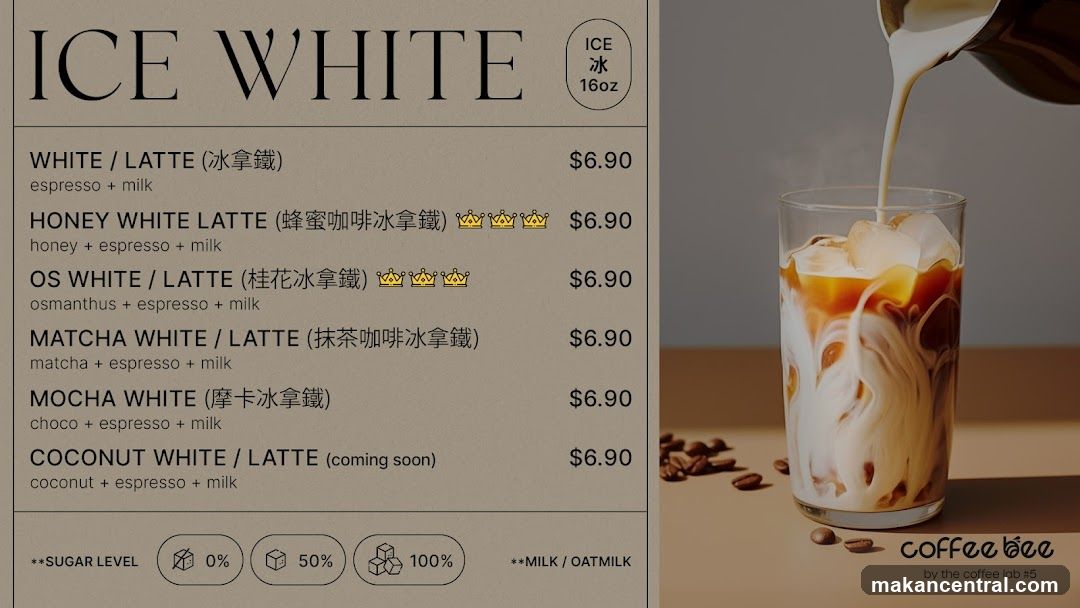 ICE WHITE Menu