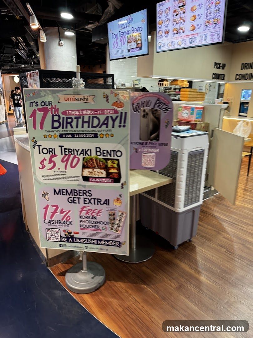 Umisushi 17th Birthday Promotion
