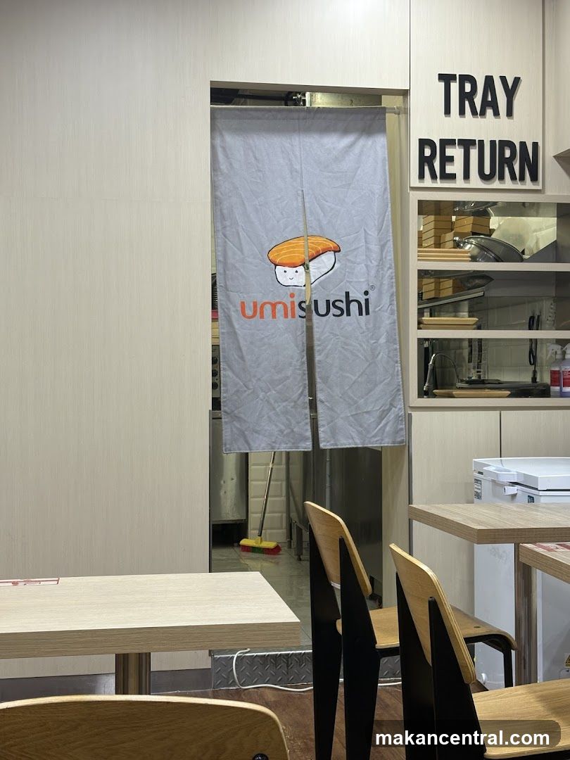 Restaurant Interior with Noren Curtain