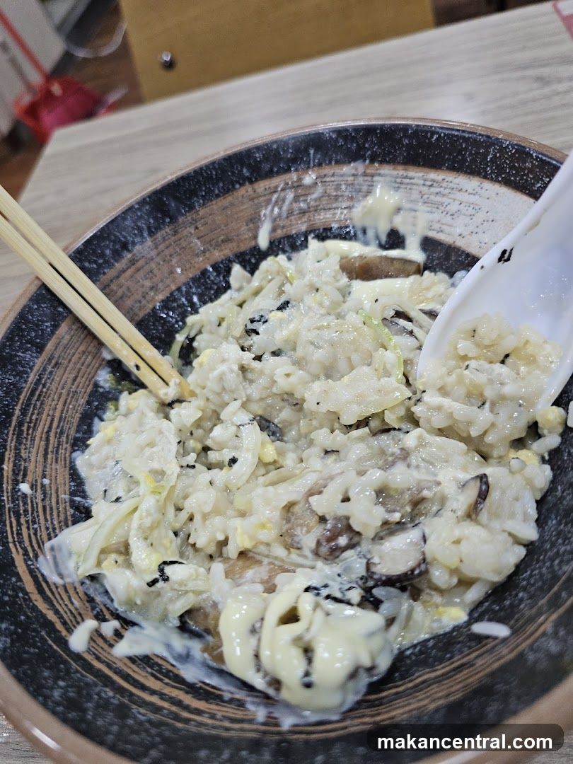 Mushroom and Egg Rice Bowl