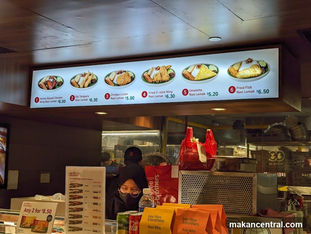 Nasi Lemak Menu