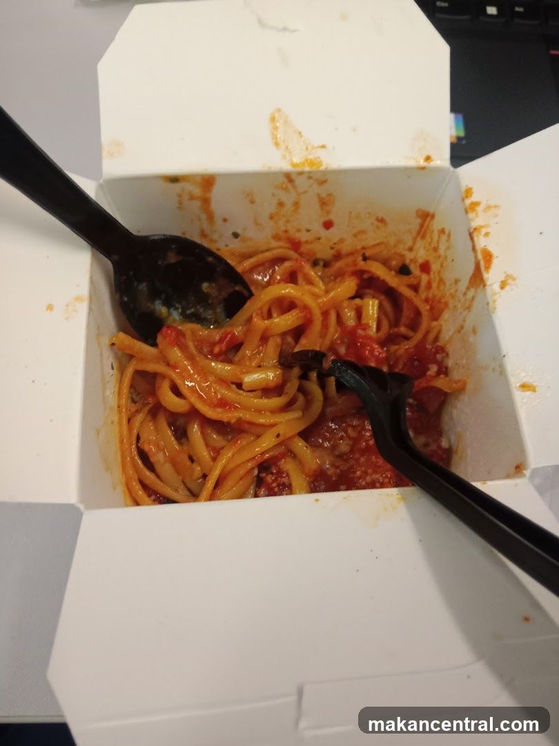 Pasta in a Takeout Box