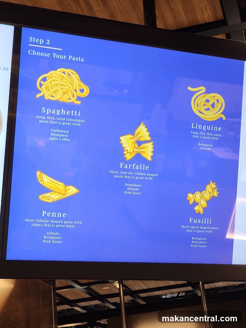 Step 2 Choose Your Pasta