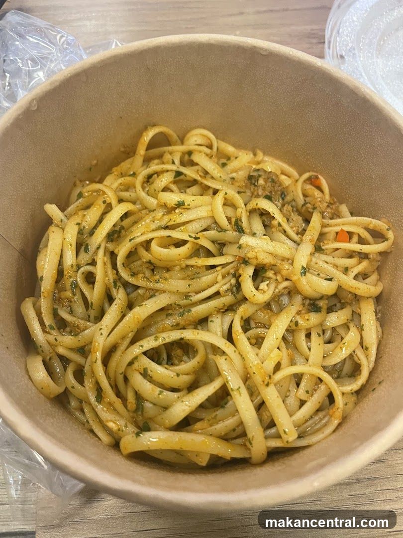 Pasta in a Takeout Container
