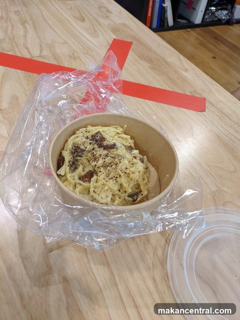 Pasta Dish in Takeaway Container