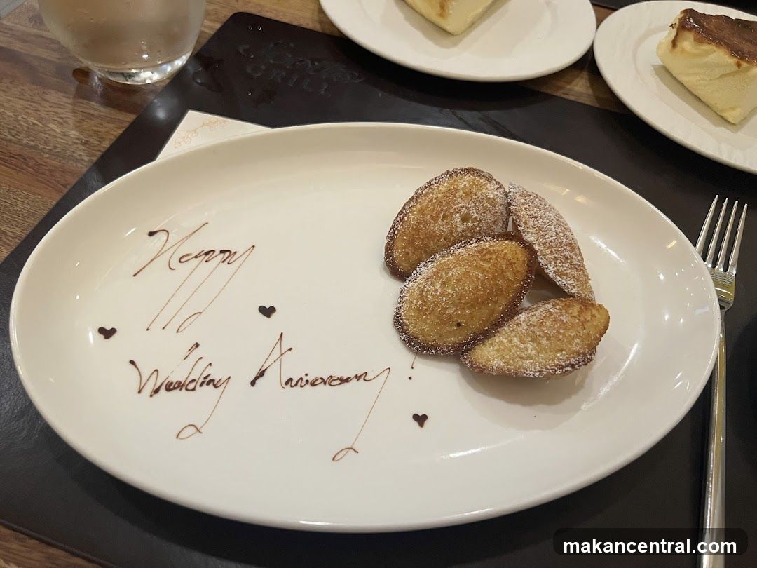 Dessert Plate with Anniversary Message
