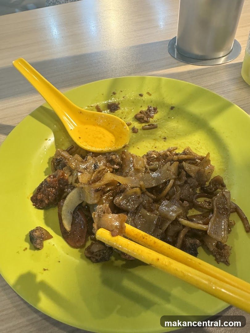 Stir-fried noodles on a plate
