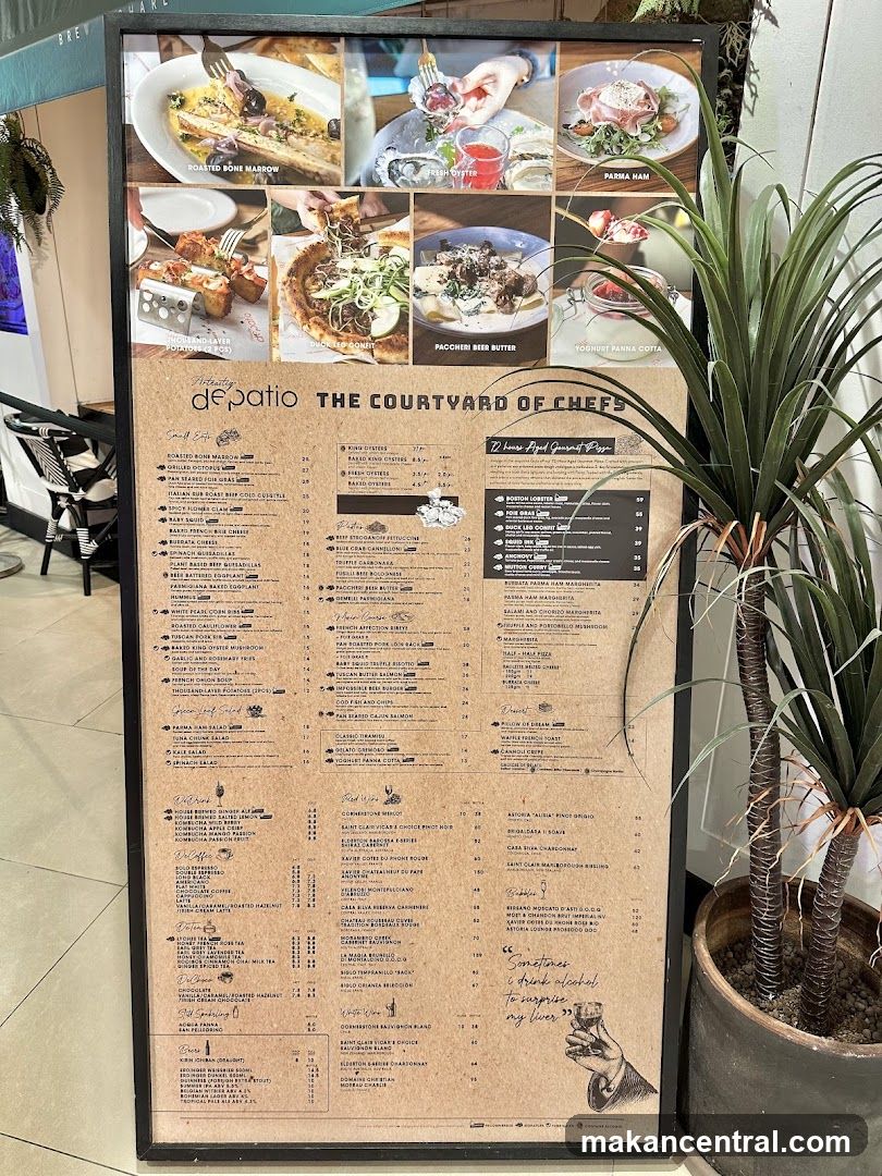 Depatio Menu