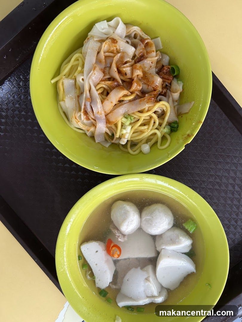 Noodles and Fishball Soup