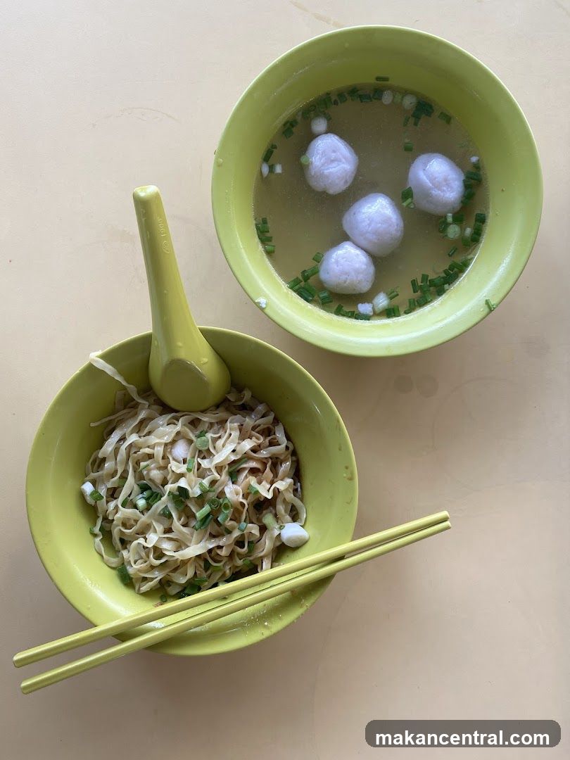 Noodles and Fishball Soup
