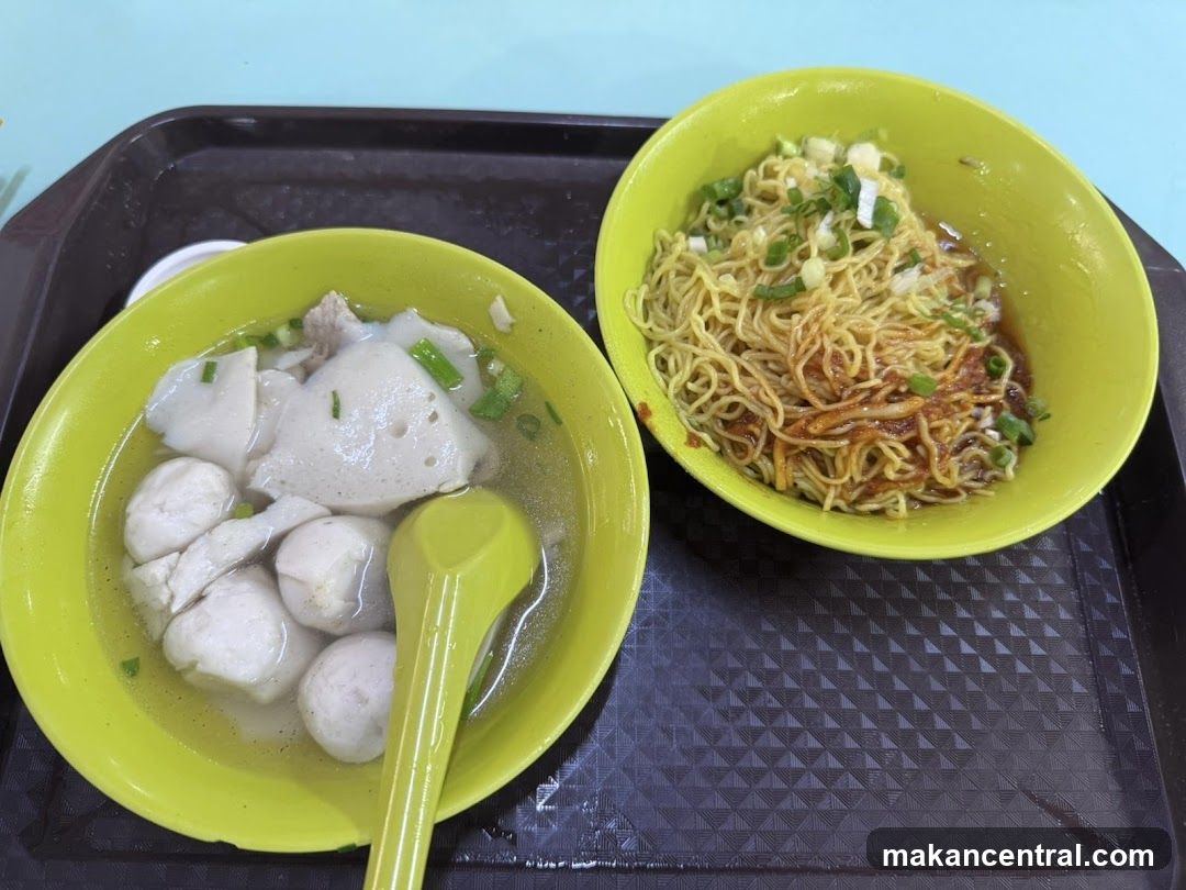 Noodles and Fishball Soup