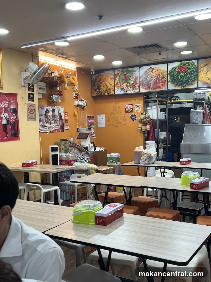 Restaurant Interior with Food Displays
