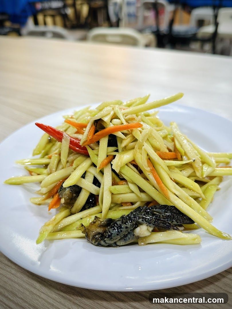 Spicy Green Mango Salad with Crab