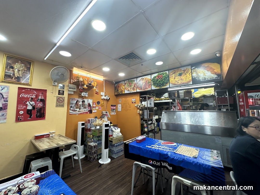 Restaurant Interior with Food Displays