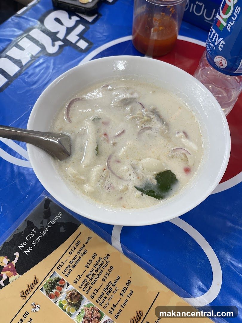 Tom Yum Soup and Menu