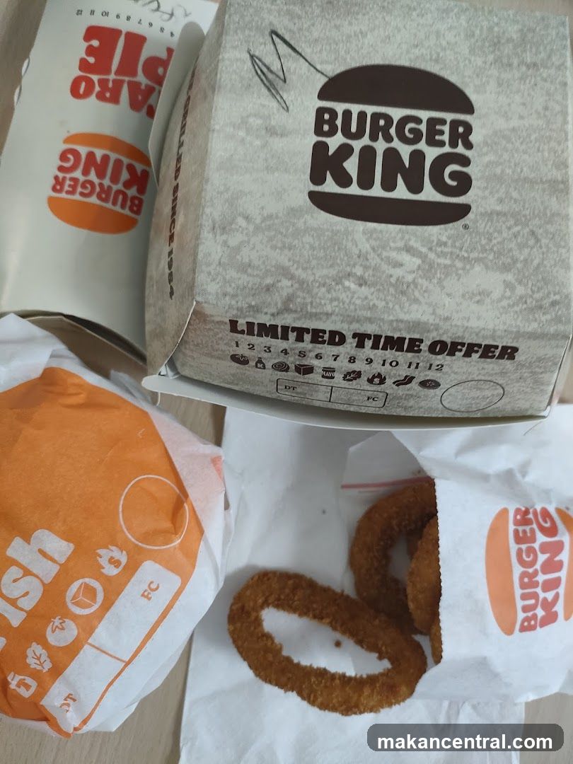 Burger King Food Items