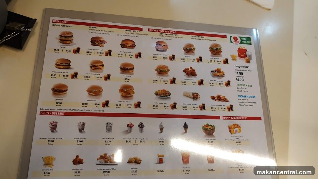 McDonald's Menu