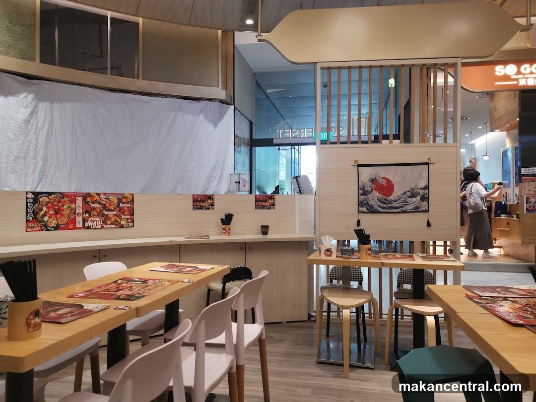 Restaurant Interior with Japanese Art