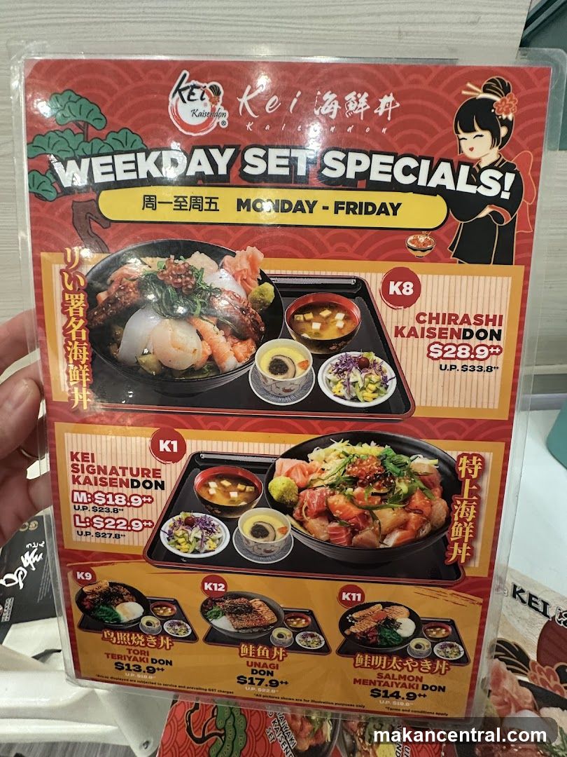 Weekday Set Specials