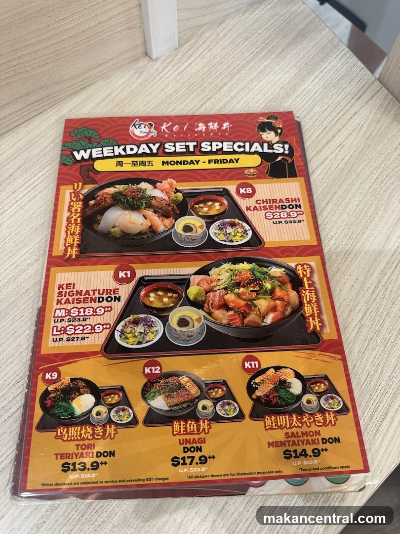WEEKDAY SET SPECIALS!