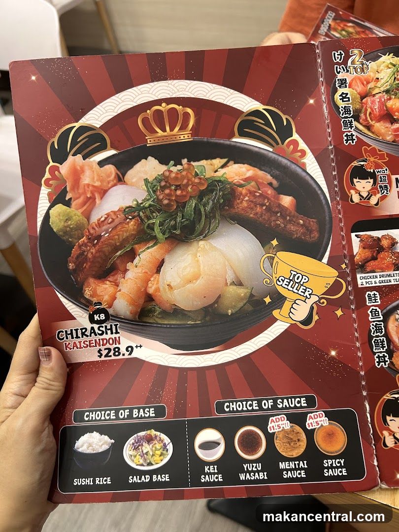 Chirashi Kaisendon Menu